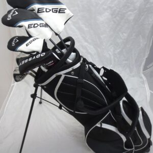 Mens Callaway Complete Golf Set RH - Driver, 3 Wood, Hybrid, Irons, Odyssey Putter Clubs Stand Bag Regular Flex