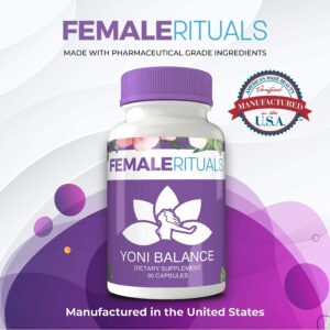 FEMALE RITUALS - Vaginal Moisturizer Boric Acid Suppositories for PH Balance - Bad Odors and BV Yeast Infection Treatments - Feminine Hygiene Products - Yoni Pops