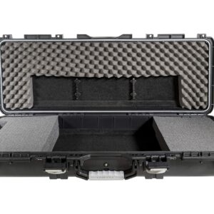 Plano Field Locker Element 44" Bow Case, Black with Gray Accents, Wheeled Archery Case Storage, Airline Approved, Waterproof Dri-Loc Seal