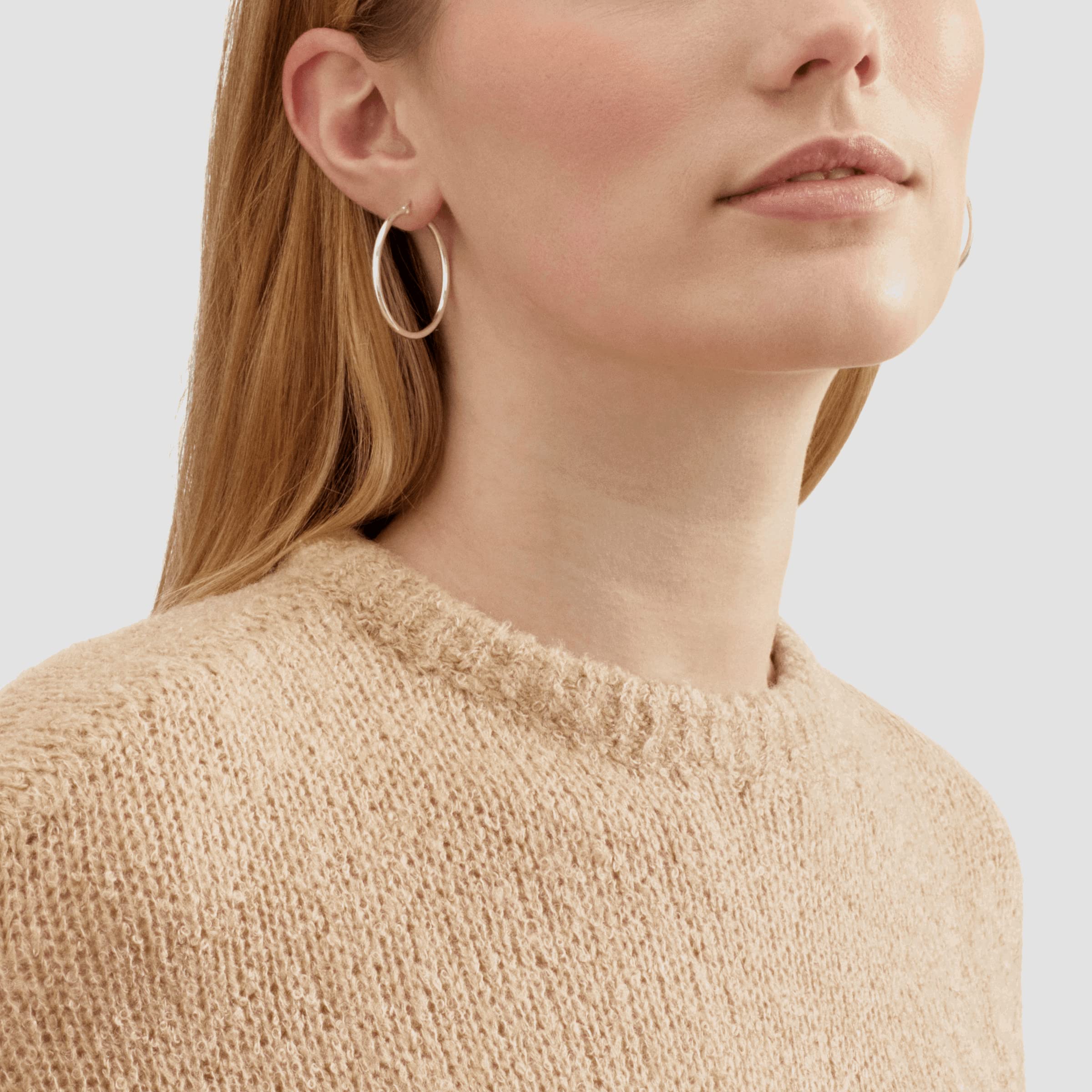 Silpada 'Downtown Taste' Tube Hoop Earrings in Sterling Silver