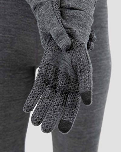 Terramar Adult Merino Wool Glove Liner, Charcoal Heather, Large