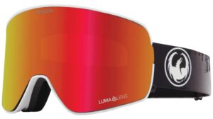 dragon alliance mens nfx2 snow goggles, thecalm/lumalens red ion, lumalens rose, ofa