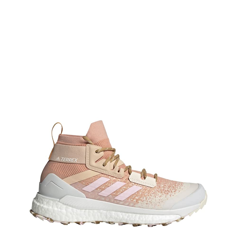 adidas Women's Terrex Free Hiker Primeblue Hiking Shoes, Ambient Blush/Clear Pink/Wonder White - 6