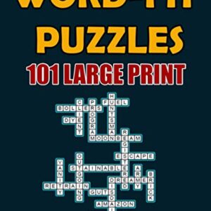 WORD-FIT PUZZLES: 101 LARGE PRINT Activity Criss-Cross Book For Adults V.1