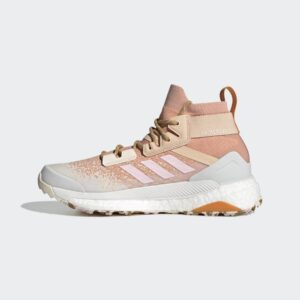 adidas Women's Terrex Free Hiker Primeblue Hiking Shoes, Ambient Blush/Clear Pink/Wonder White - 6