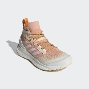 adidas Women's Terrex Free Hiker Primeblue Hiking Shoes, Ambient Blush/Clear Pink/Wonder White - 6