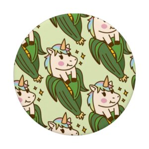 Cute Unicorn Cartoon Pattern Funny Uni-Corns Magical Animals PopSockets Swappable PopGrip