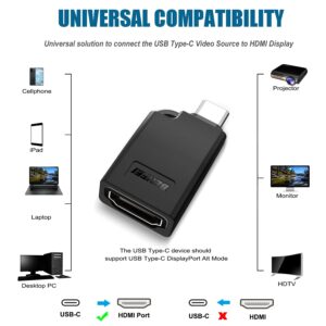 BENFEI Mini USB C to HDMI Adapter, USB Type-C to HDMI Adapter [Thunderbolt 3/4 Compatible] with MacBook Pro 2021/2020/2019, MacBook Air/iPad Pro 2018, Galaxy S10/S9 and More