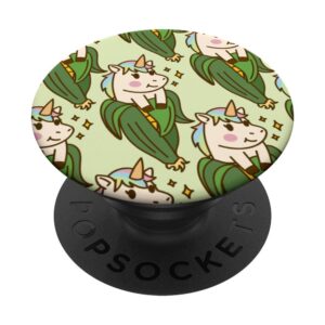 cute unicorn cartoon pattern funny uni-corns magical animals popsockets swappable popgrip