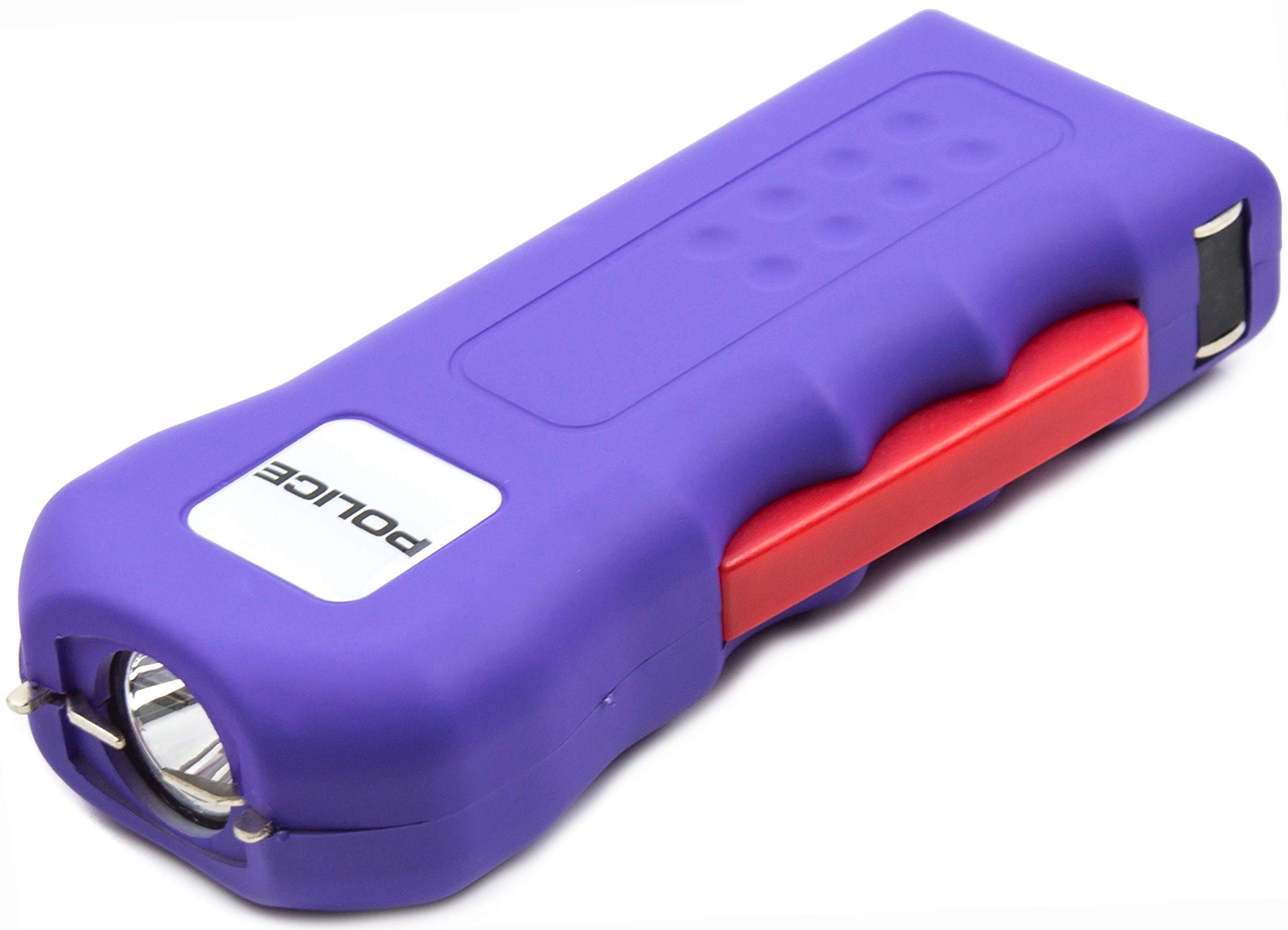 POLICE Stun Gun 512 - Rechargeable with LED Flashlight, Purple