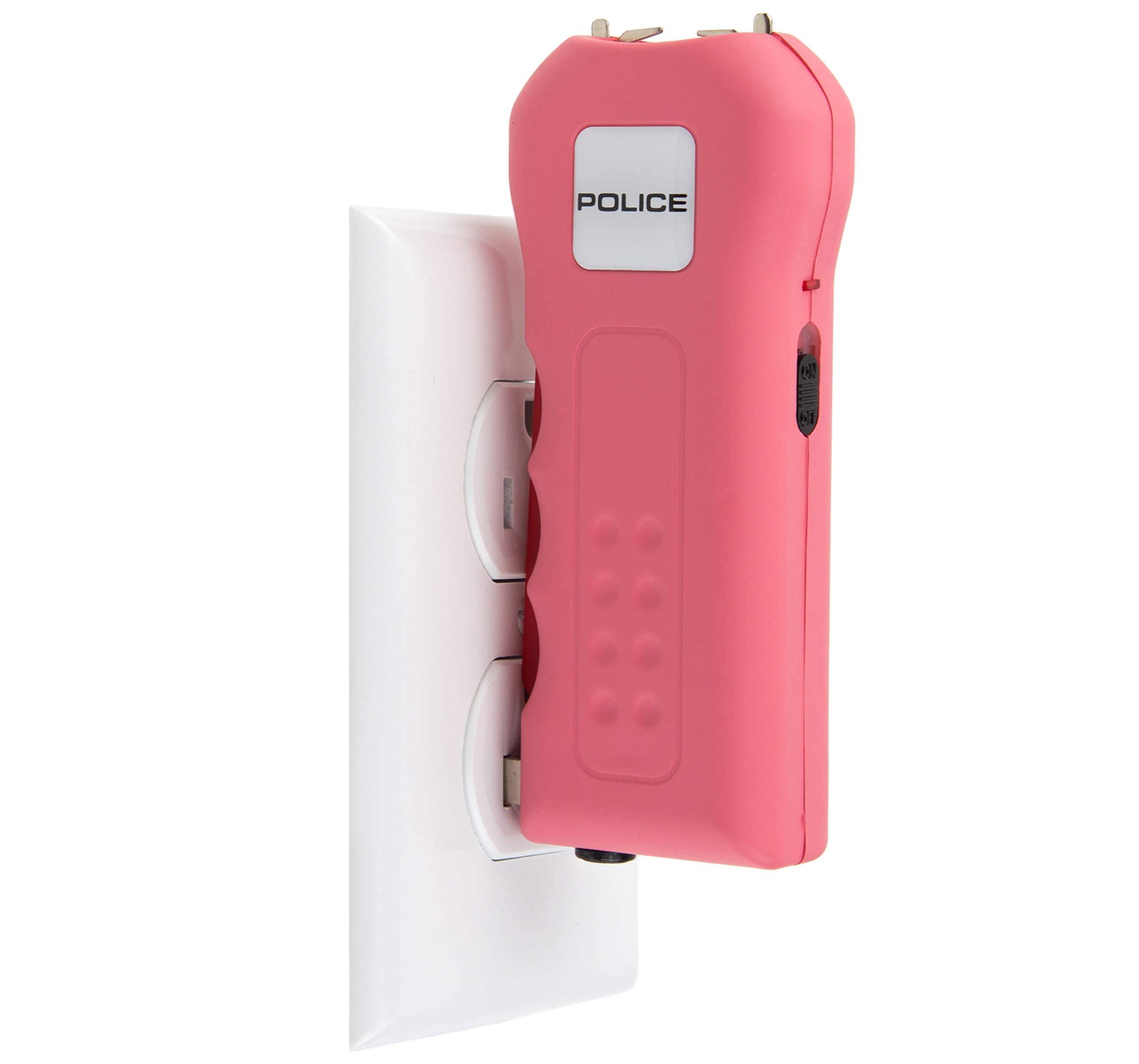 POLICE 512 Stun Gun with LED Flashlight Rechargeable, Pink