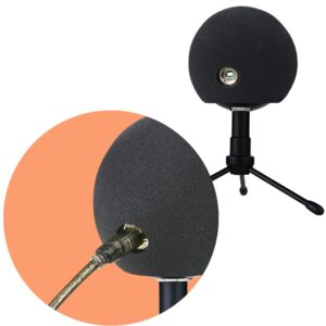 Pop Filter For Blue Snowball - Professional Snowball iCE Mic Foam Wind Cover Windshield Pop Filter for Recordings, Broadcasting, Singing by SUNMON