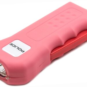 POLICE 512 Stun Gun with LED Flashlight Rechargeable, Pink