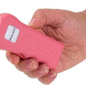 POLICE 512 Stun Gun with LED Flashlight Rechargeable, Pink