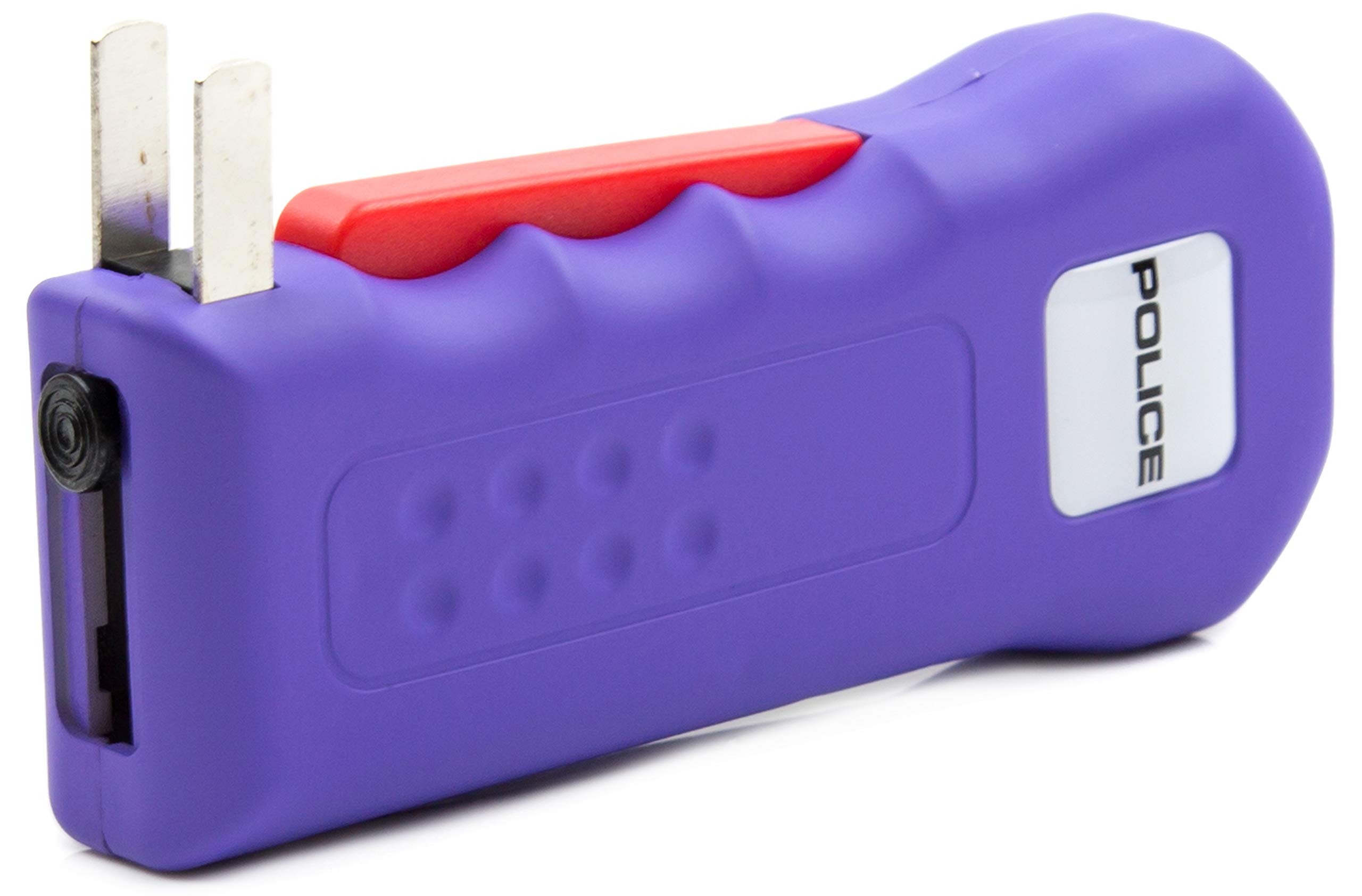 POLICE Stun Gun 512 - Rechargeable with LED Flashlight, Purple