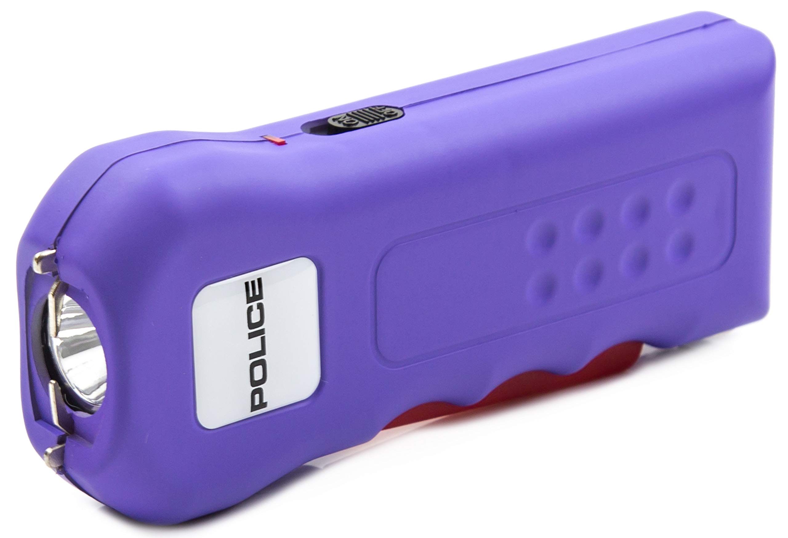 POLICE Stun Gun 512 - Rechargeable with LED Flashlight, Purple