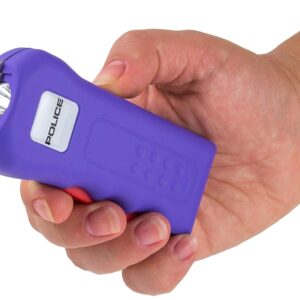 POLICE Stun Gun 512 - Rechargeable with LED Flashlight, Purple