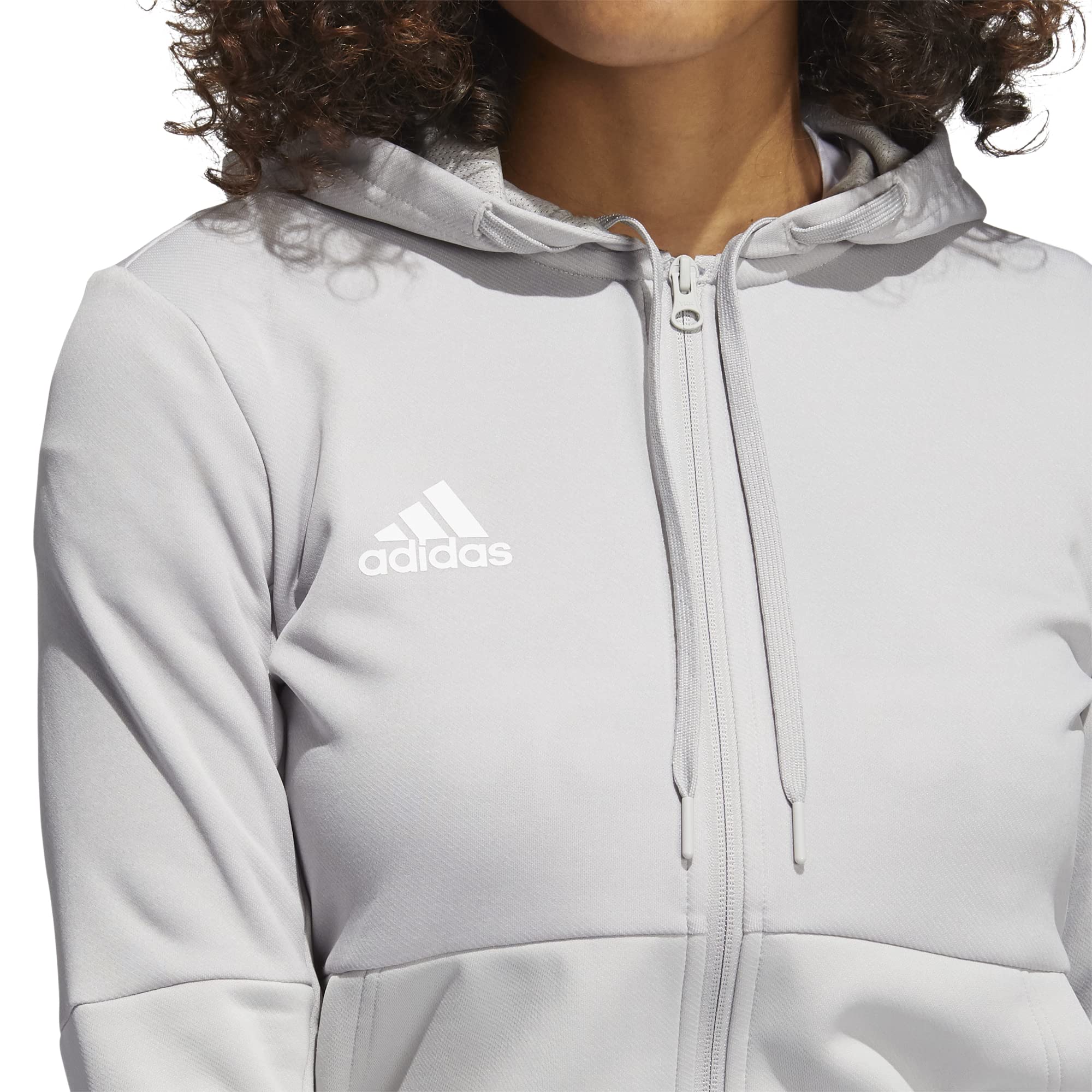 adidas Team Issue Full Zip Jacket - Women's Casual S Grey/White