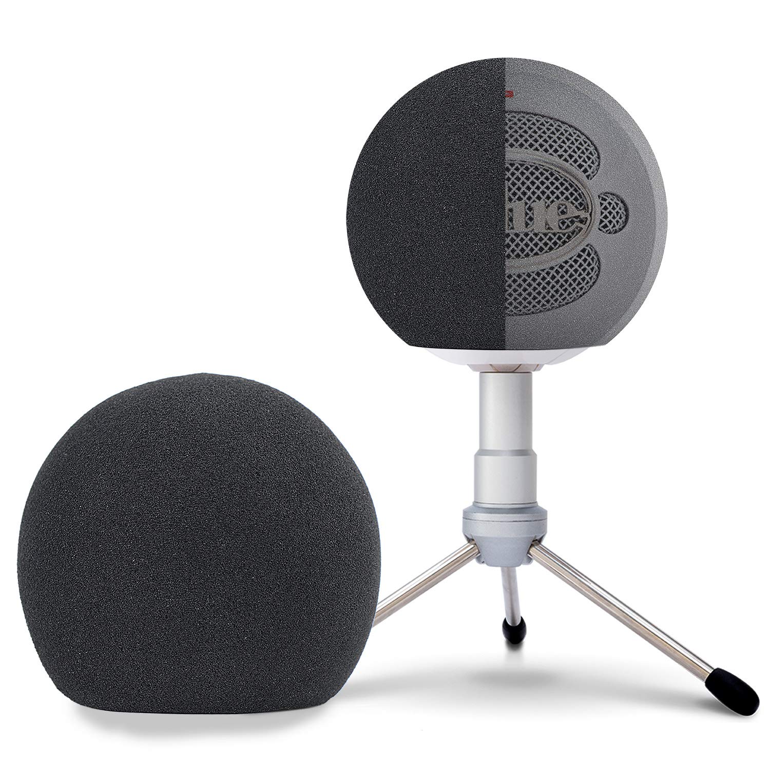 Pop Filter For Blue Snowball - Professional Snowball iCE Mic Foam Wind Cover Windshield Pop Filter for Recordings, Broadcasting, Singing by SUNMON