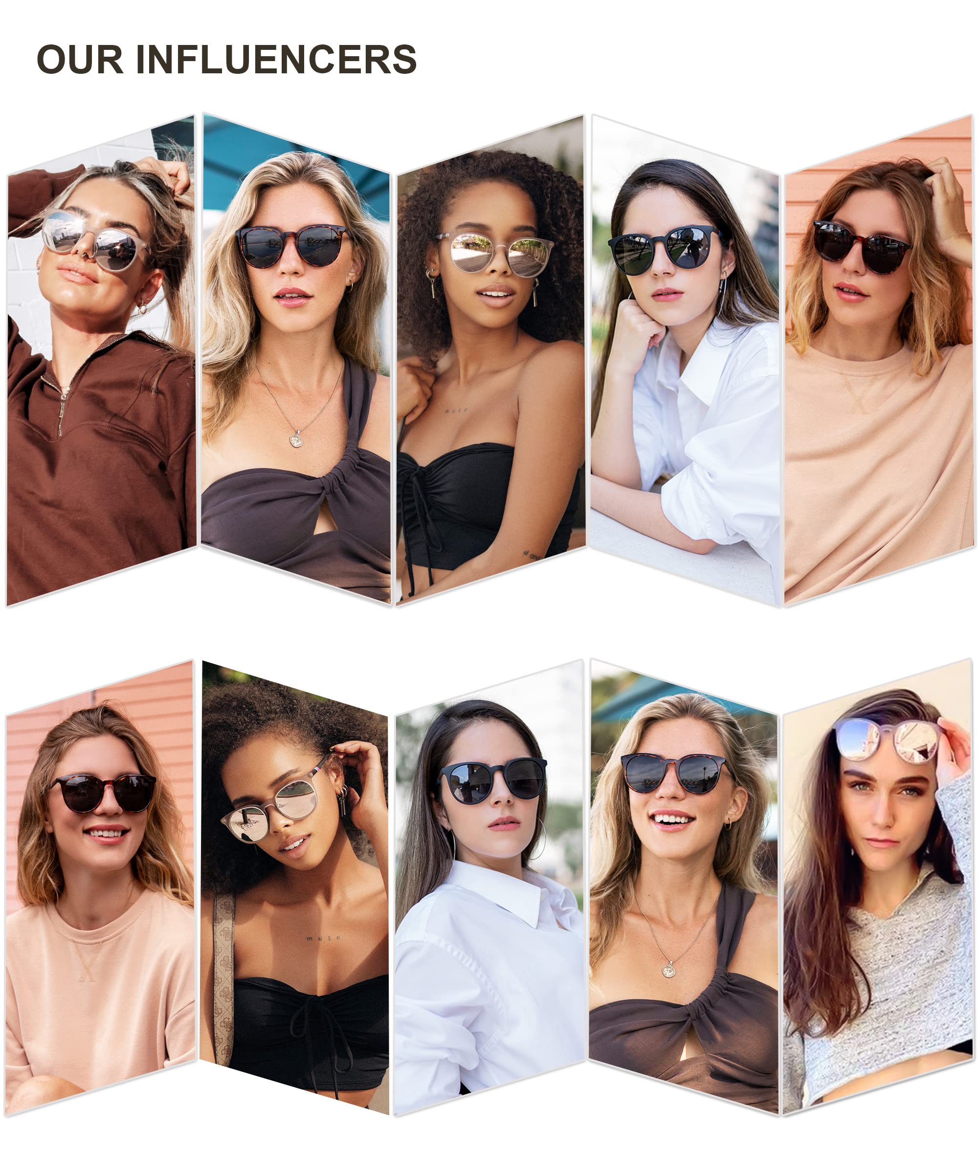 SOJOS Oversized Round Polarized Sports Sunglasses for Women Men, Ultralight TR90 Frame Sport Sunglasses SJ2092, Brown Tortoise Frame/Grey Lens