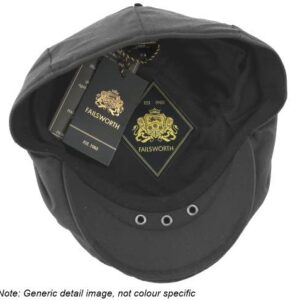 Failsworth Millinery Wax Flat Cap in Brown, Size: Medium (57cm)