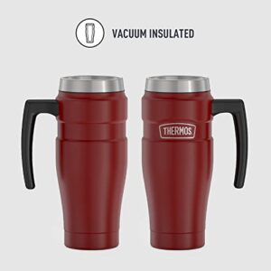 THERMOS Stainless King Vacuum-Insulated Travel Mug, 16 Ounce, Rustic Red