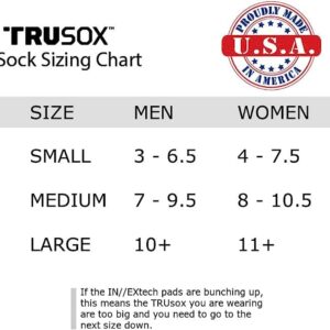 Trusox Standard 3.0 Cushion Crew Socks, White, Large