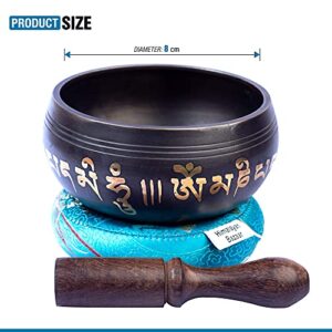 Tibetan Singing Bowl Set Bronze - Master Healing Grade - Authentic Handcrafted Sound Bowl by Himalayan Bazaar