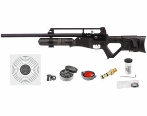 hatsan blitz full auto pcp .30 cal 730 fps 53 fpe w/ 16-shots 2 magazines air rifle with included wearable4u 100x paper targets and 100x .30cal pellets bundle