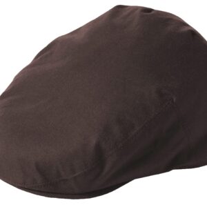 Failsworth Millinery Wax Flat Cap in Brown, Size: Medium (57cm)