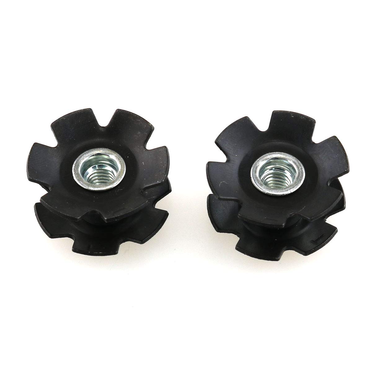 E-outstanding Star Nut 2PCS Bike Cycling Bicycle Metal Headset Star Nut Accessories for Forks 1-1/8 Inch