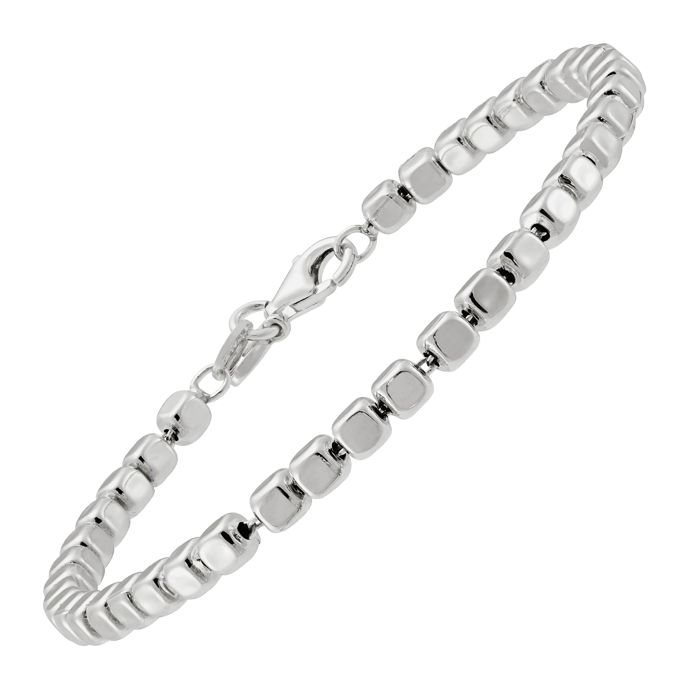 Silpada 'Cubic Bliss' Bead Bracelet in Sterling Silver, 7"