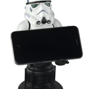 Exquisite Gaming: Star Wars Darth Vader (Original Series) & Stormtrooper (Classic Suit) - Mobile Phone, Gaming Controller Holders and Device Stands With Cable Guys Licensed Figures