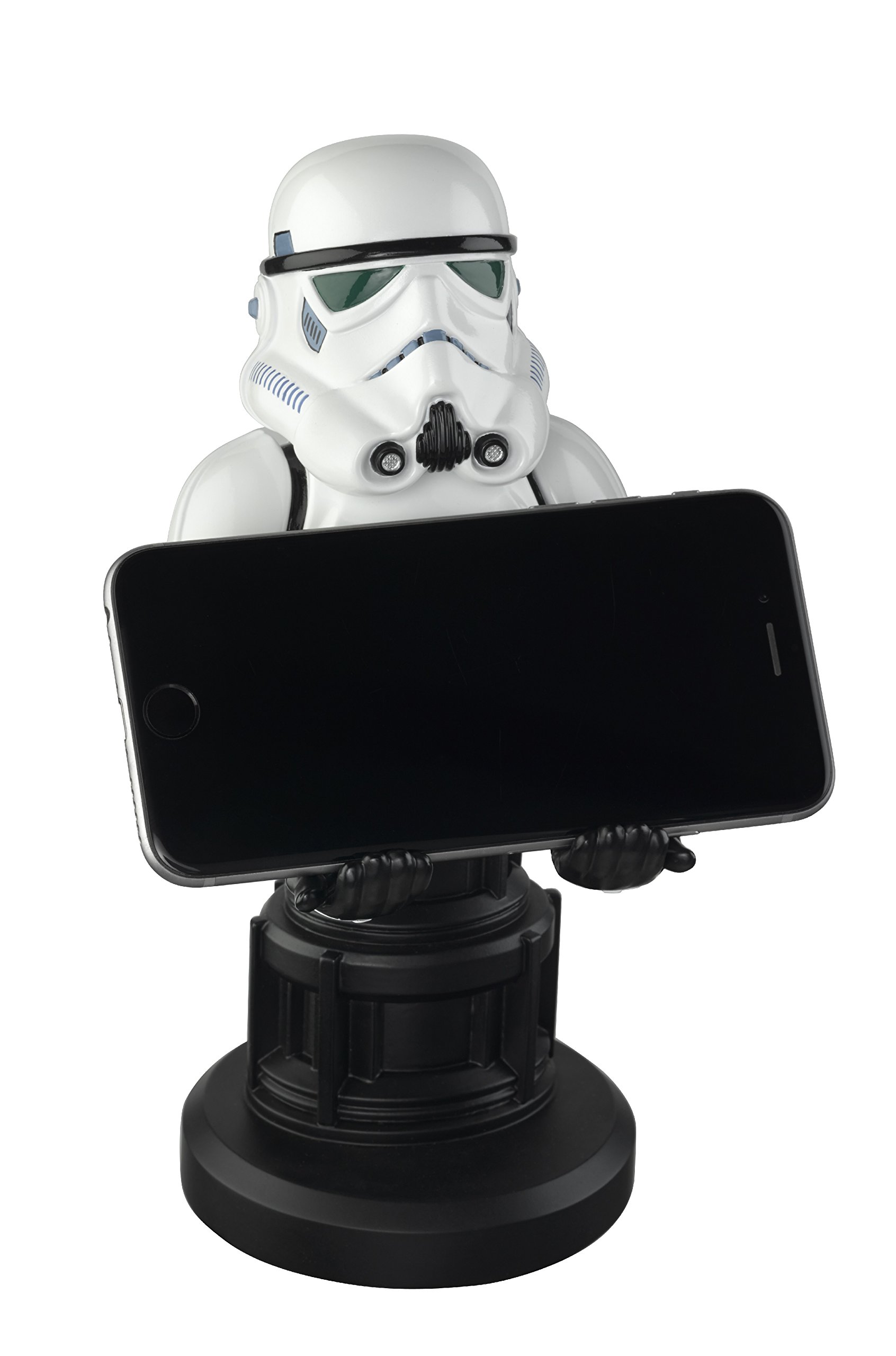 Exquisite Gaming: Star Wars Darth Vader (Original Series) & Stormtrooper (Classic Suit) - Mobile Phone, Gaming Controller Holders and Device Stands With Cable Guys Licensed Figures