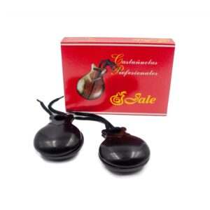 jale black fiber flamenco castanets amateur model spanish castanet size t-6 adult woman by ole ole flamenco