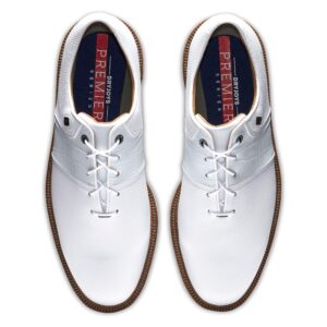 FootJoy Men's Premiere Series-Packard Golf Shoe, White/White, 7 Wide