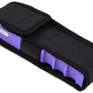 POLICE 928 Stun Gun with LED Flashlight and Siren Alarm, Purple