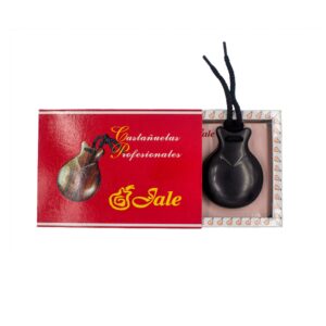 Jale Black Fiber Flamenco Castanets Amateur Model Spanish Castanet Size T-6 Adult Woman by Ole Ole Flamenco