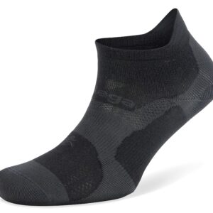 Balega Hidden Dry Moisture Wicking Performance No Show Athletic Running Socks for Men and Women (1 Pair), Medium, New Black