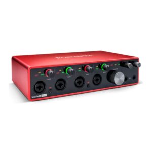 Focusrite Scarlett 18i8 3rd Gen 18x8 USB Audio Interface Bundle with 25-Feet XLR Male to Female Microphone Cable (4-Pack) (2 Items)