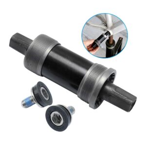 Zreneyfex Square Taper JIS Bottom Bracket 68 X110mm/123mm/127mm for Mountain Bike Replace BB-UN26 (68 x 123mm)