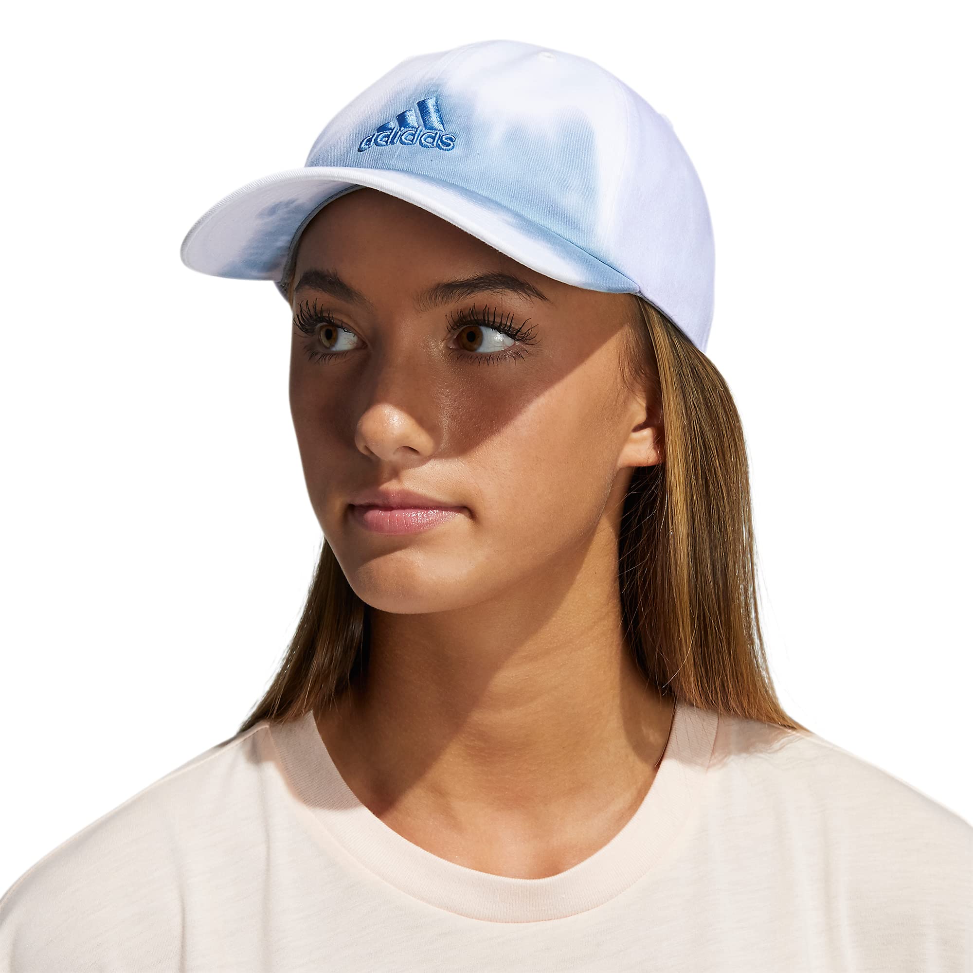 adidas Women's Relaxed Color Wash Cap, Ambient Sky Blue/Violet Tone Purple/Focus Blue, One Size