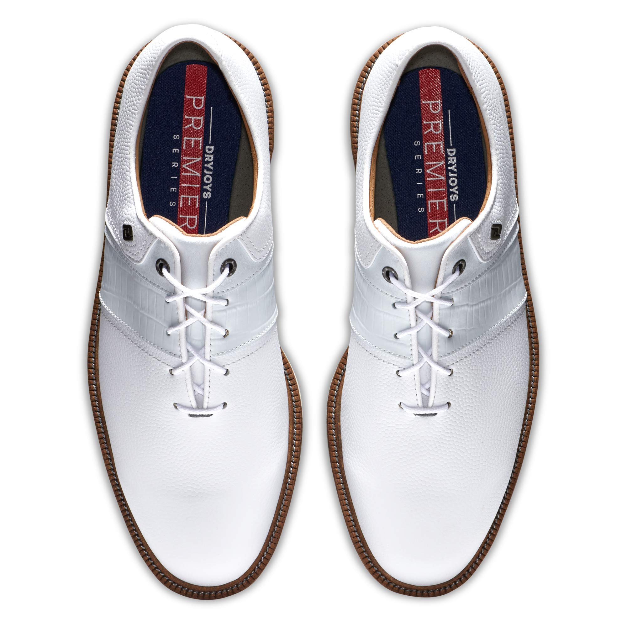 FootJoy Men's Premiere Series-Packard Golf Shoe, White/White, 9.5 Wide