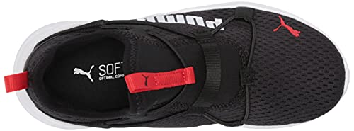 PUMA Softride Rift Slip-On Pop (Little Kid) Puma Black/High-Risk Red 1 12 Little Kid M