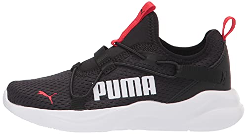 PUMA Softride Rift Slip-On Pop (Little Kid) Puma Black/High-Risk Red 1 12 Little Kid M