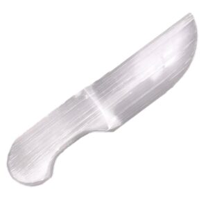 jic gem selenite crystal knife 5.5" white reiki healing stones home decoration 1pc