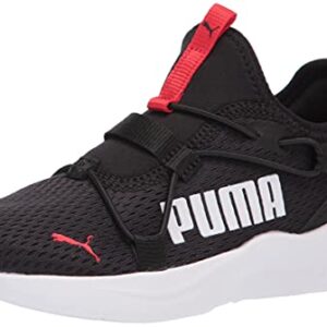 PUMA Softride Rift Slip-On Pop (Little Kid) Puma Black/High-Risk Red 1 12 Little Kid M