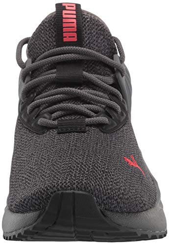 PUMA mens Puma Men's Pacer Future Sneaker, Castlerock-puma Black-high Risk Red, 11.5 US