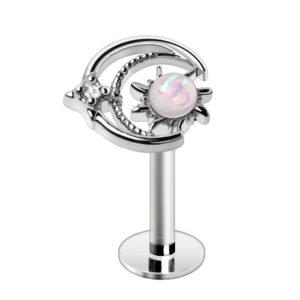 covet jewelry stainless steel galaxy labret