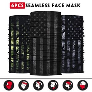 Venswell Neck Gaiter Mask, Sun Mask, Rave Bandana Face Mask, Seamless Face Scarf, Headband for Men Women (A-Flag 3)